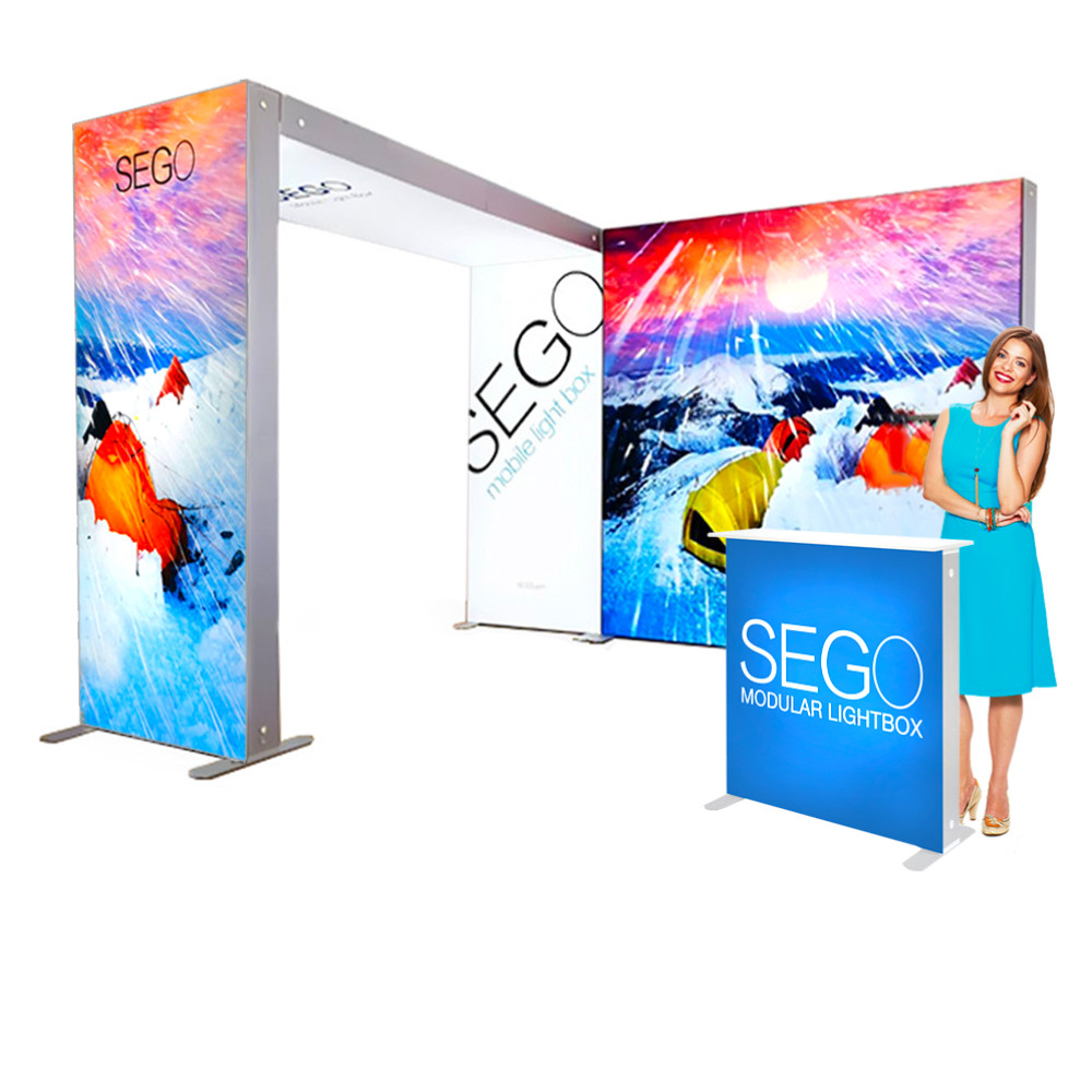 Sego Mobile Light-Box 10x10 Trade Show Booth SEG Fabric Frame