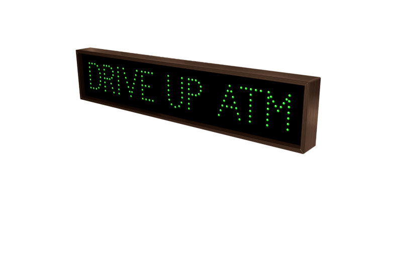 Drive Up ATM LED Sign 18368 - Drive-Thru Lane Bank Signage