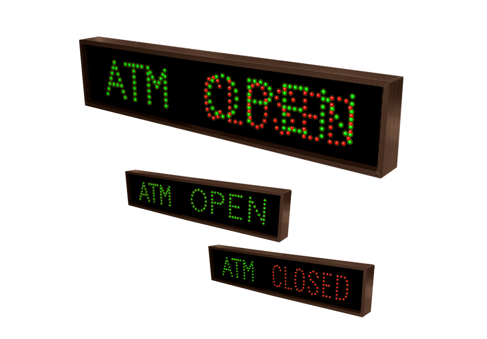 LED ATM Open Closed Sign | Outdoor ATM Signage 6076 | Drive Thru Signs