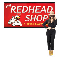 Outdoor Light Box Sign 3ft x 6ft Single Sided, LED Illuminated