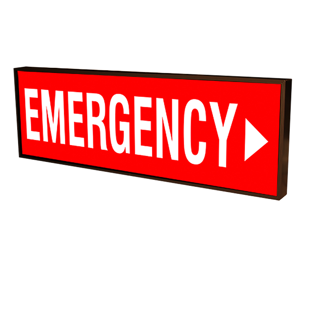 Emergency Sign with Bright LED Lights 39003 Hospital Signage
