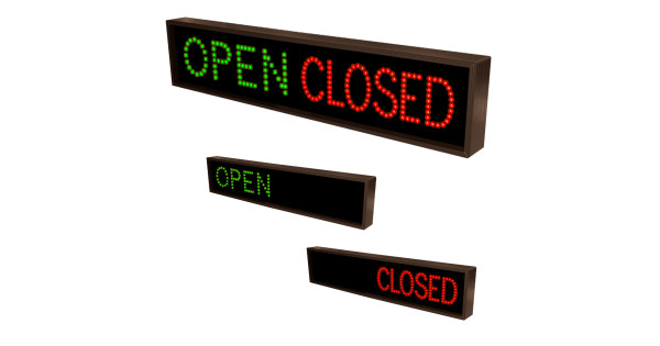 LED Open Closed Sign Traffic Lane Control Signs 6083 LED Directional  Signage