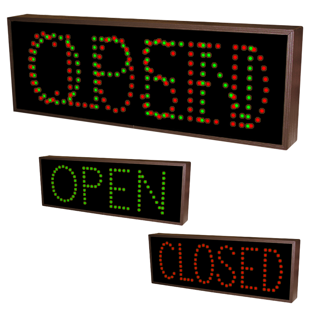 Outdoor Lighted Open Sign 5877 Drive Thru Bank Signs Lightbox Shop