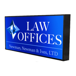 Outdoor Light Box Sign 3ft x 6ft Heavy Duty Cabinet, Double Sided