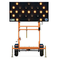 Arrow Board Traffic Trailer Folding Display with 25 Lights