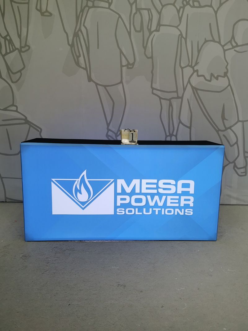 How Backlit Podiums and Counters Accent Your Booth Design